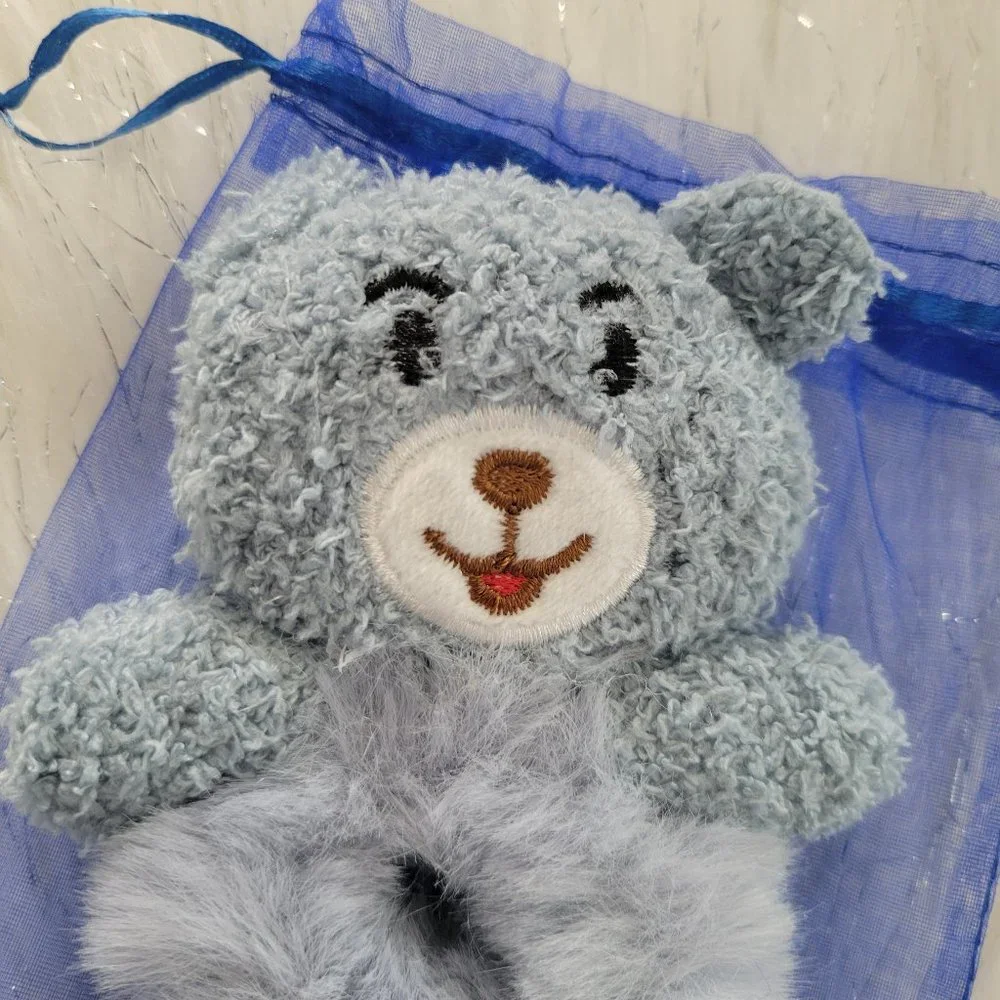 Set of 2 Plush Bear Scrunchies